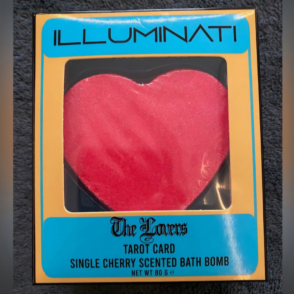 Illuminati The Lovers Tarot Card Single Cherry Scented Bath Bomb